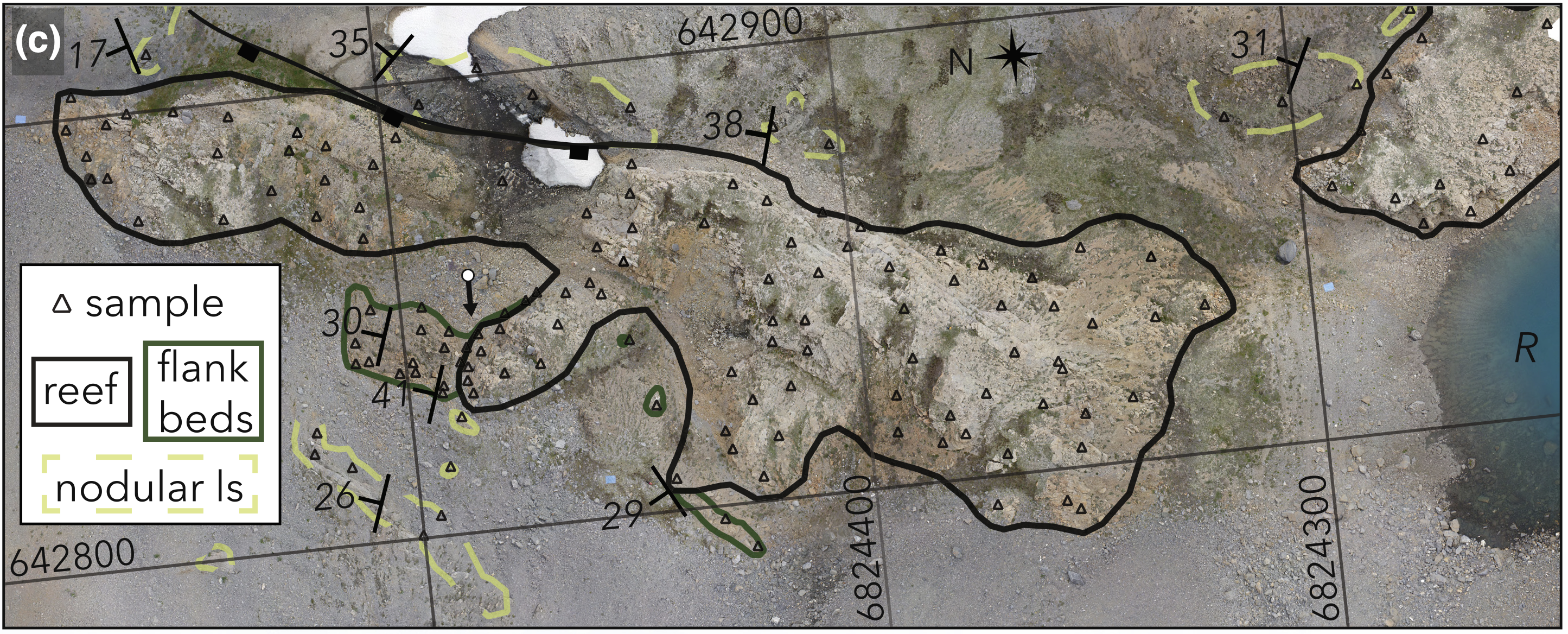 drone and sample map